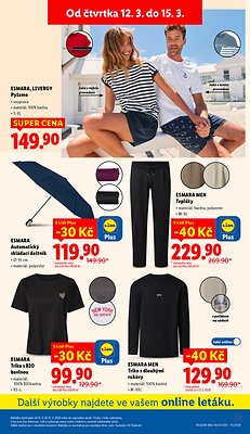 akční leták Lidl 9.3.2026-15.3.2026