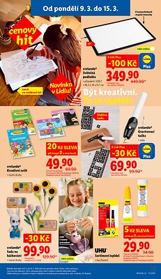 akční leták Lidl 9.3.2026-15.3.2026