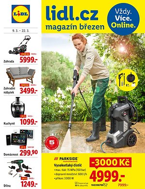 akční leták Lidl 9.3.2026-22.3.2026