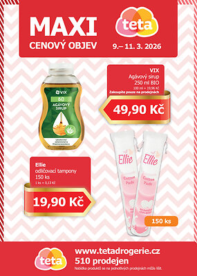 akční leták Teta drogerie 9.3.2026-11.3.2026