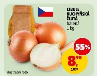 Cibule kuchyňská žlutá