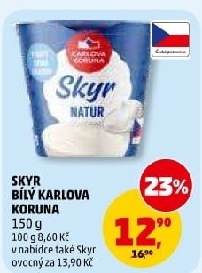 Dezert zakysaný bílý Skyr Karlova Koruna