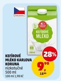 Kefírové mléko Karlova Koruna