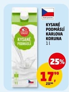 Kysané podmáslí Karlova Koruna