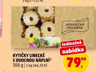 Kytičky linecké Hradecká pekárna