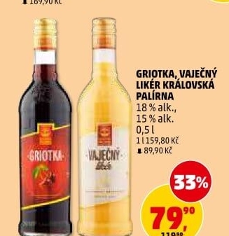 Likér vaječný Královská palírna