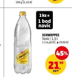 Limonáda Tonic Schweppes