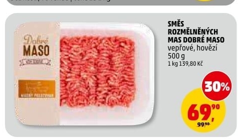 Mělněné masa mix Dobré maso