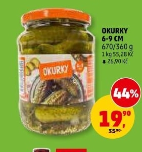 Okurky sterilované