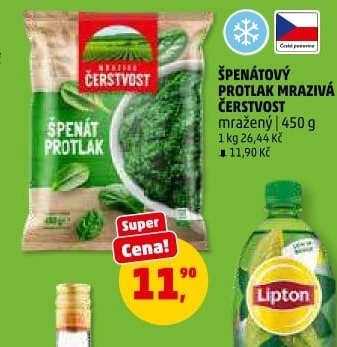 Špenátový protlak mražený Mrazivá Čerstvost