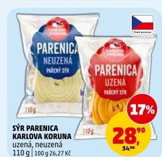 Sýr Parenica Karlova Koruna