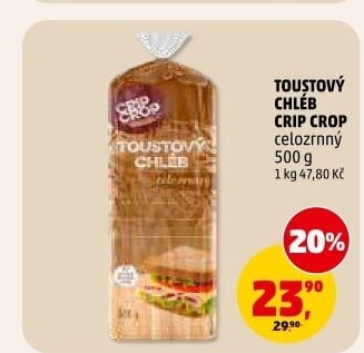 Toustový chléb celozrnný Crip Crop