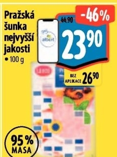 Šunka pražská nejvyšší jakosti LE&amp