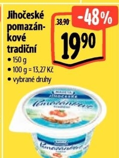 Tradiční pomazánkové Jihočeské Madeta