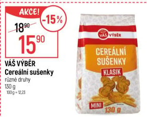 Cereální sušenky Váš Výběr