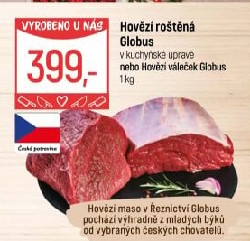 Hovězí roštěná Globus