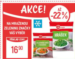 Hrášek mražený Váš Výběr