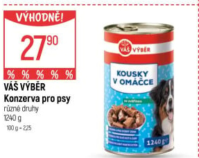 Konzerva pro psy Váš Výběr