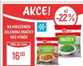 Hrášek mražený Váš Výběr