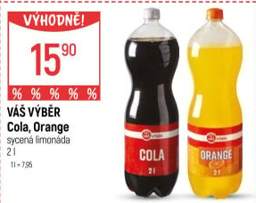Limonáda Cola Váš Výběr