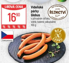 Párky vídeňské Globus