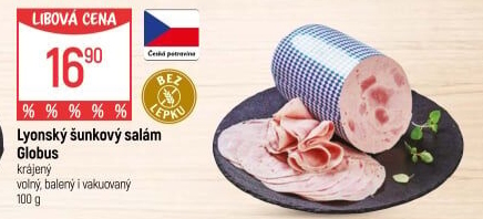 Salám lyonský šunkový Globus