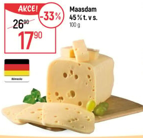 Sýr Maasdamer 45%