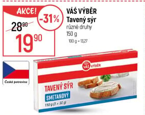 Tavený sýr Váš Výběr