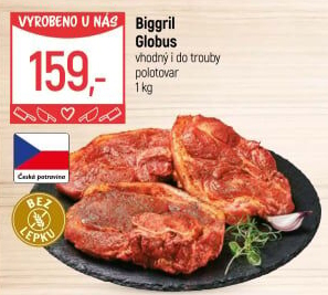 Vepřová plec marinovaná Biggril Globus