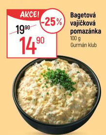 Bagetová vajíčková pomazánka