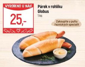 Párek v rohlíku Globus