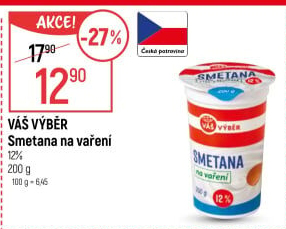 Smetana na vaření Váš Výběr