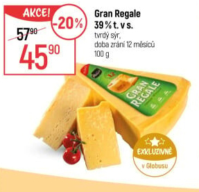 Sýr Gran Regale bez laktózy Valio