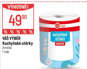 Utěrky kuchyňské 2vrstvé XXL Váš Výběr