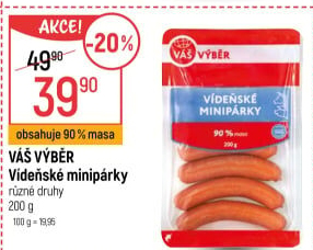 Vídeňské minipárky Váš Výběr