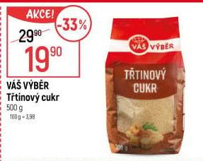 Třtinový cukr Váš Výběr