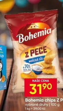 Chipsy Z pece Bohemia Chips