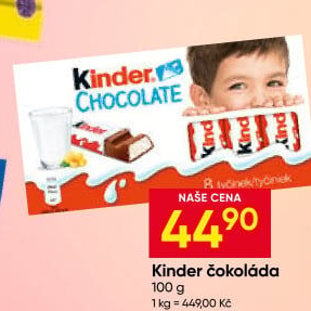 Čokoládky Kinder