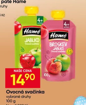 Kapsička ovocná svačinka Hamé