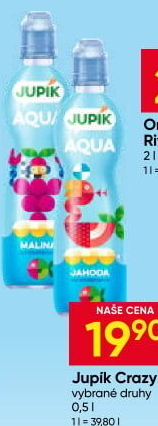 Nápoj Aqua Crazy Jupík