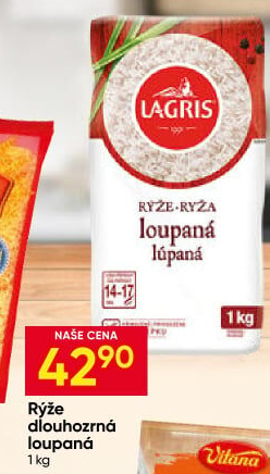 Rýže dlouhozrnná Lagris