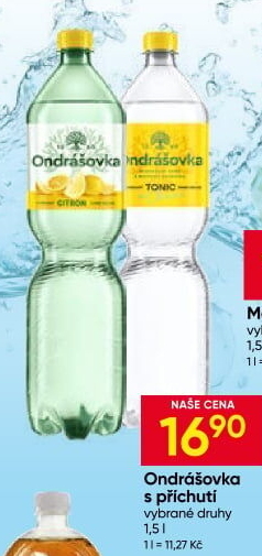 Voda ochucená Ondrášovka