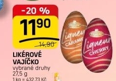 Čokoládové vajíčko plněné likérem Figaro