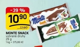 Dezert mléčný Monte Snack Zott