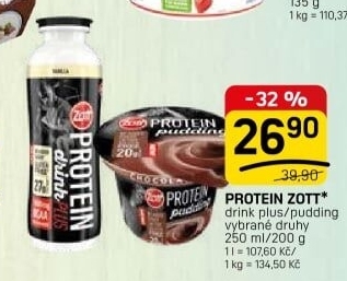 Dezert pudink protein Zott