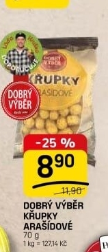 Křupky arašídové Dobrý Výběr