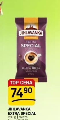 Mletá káva extra speciál Jihlavanka