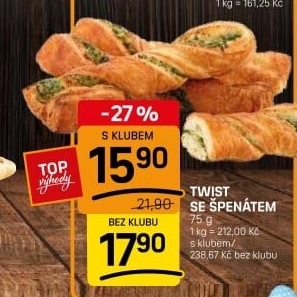 Pečivo Twister
