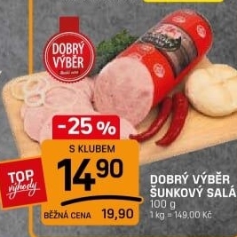 Salám šunkový Dobrý výběr