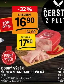 Šunka dušená standard Dobrý Výběr